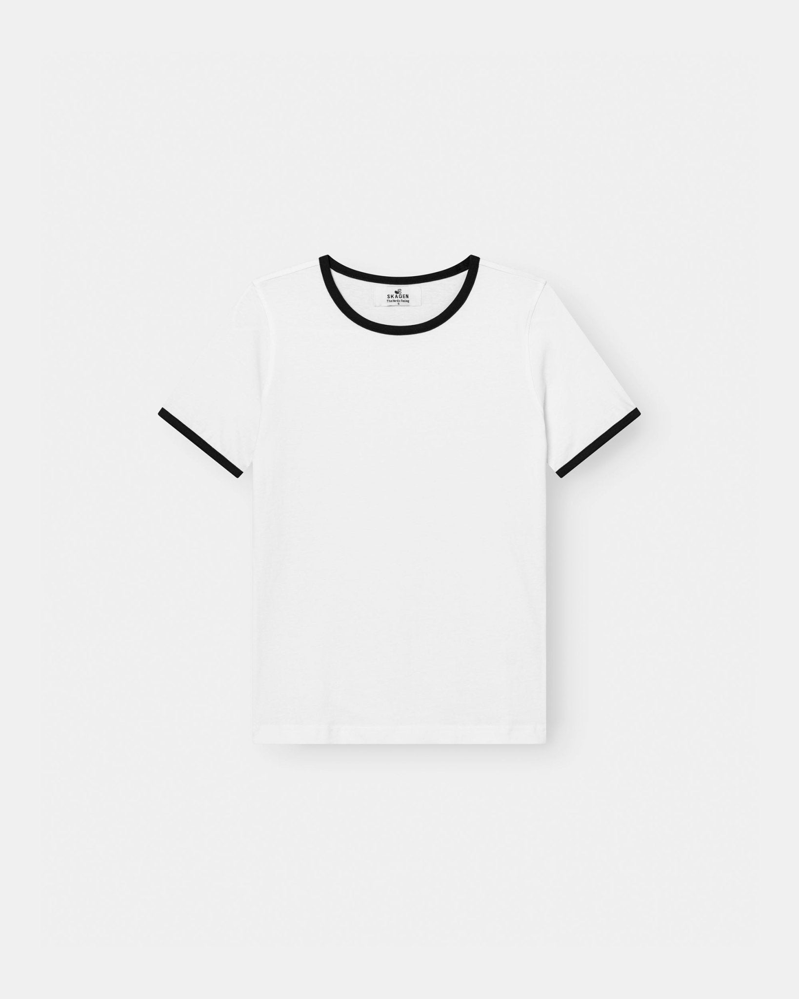 Contrast Baby Tee Hvid | Skagen - clothing.dk